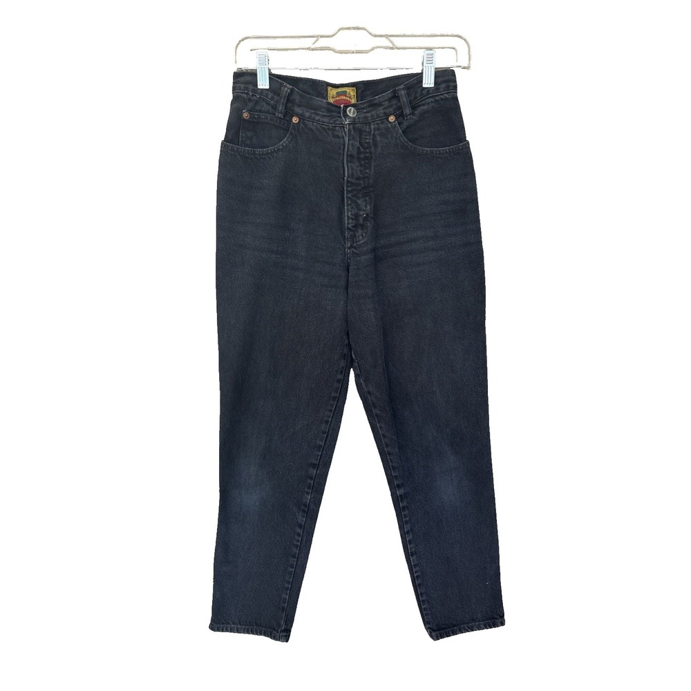 Vintage Palmetto's Jeans Womens 27 Black High Rise Tapered Mom Denim 90s